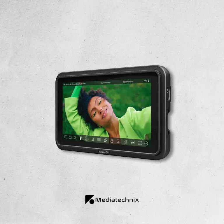 Atomos Shinobi II mieten – Hochauflösender 5-Zoll 4K-Monitor mit Touch-Fokus für Filmproduktionen in Frankfurt | Mediatechnix Rental Der Atomos Shinobi II ist ein leichtgewichtiger, professioneller 5-Zoll 4K-Monitor, ideal für Filmproduktionen, Gimbal-Setups & Kameramonitoring. Mit HDR-Unterstützung, 1000 nits Helligkeit & Touch-Fokus-Funktion bietet er eine präzise Bildkontrolle auch bei direkter Sonneneinstrahlung. Perfekt für Kamera-Operatoren, Regisseure & Content Creator, die eine farbgenaue Echtzeit-Vorschau benötigen. Jetzt in Frankfurt mieten! 🎥🚀