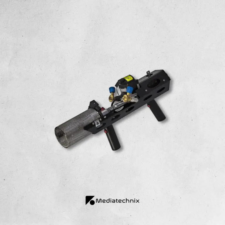 Explo GX3 Flame Gun mieten – Professionelle Flammeneffekte für Film-, Event- & Musikvideoproduktionen in Frankfurt | Mediatechnix Rental Die Explo GX3 Flame Gun ist ein leistungsstarkes Flammeneffekt-System, ideal für Filmproduktionen, Live-Events & Musikvideos. Mit präziser Flammensteuerung, sicherem Zündmechanismus & synchronisierbarer DMX-Steuerung erzeugt sie beeindruckende pyrotechnische Effekte für spektakuläre Szenen. Perfekt für Festival-Bühnen, Action-Drehs & Special Effects in Filmproduktionen. Jetzt in Frankfurt mieten! 🔥🎬🚀
