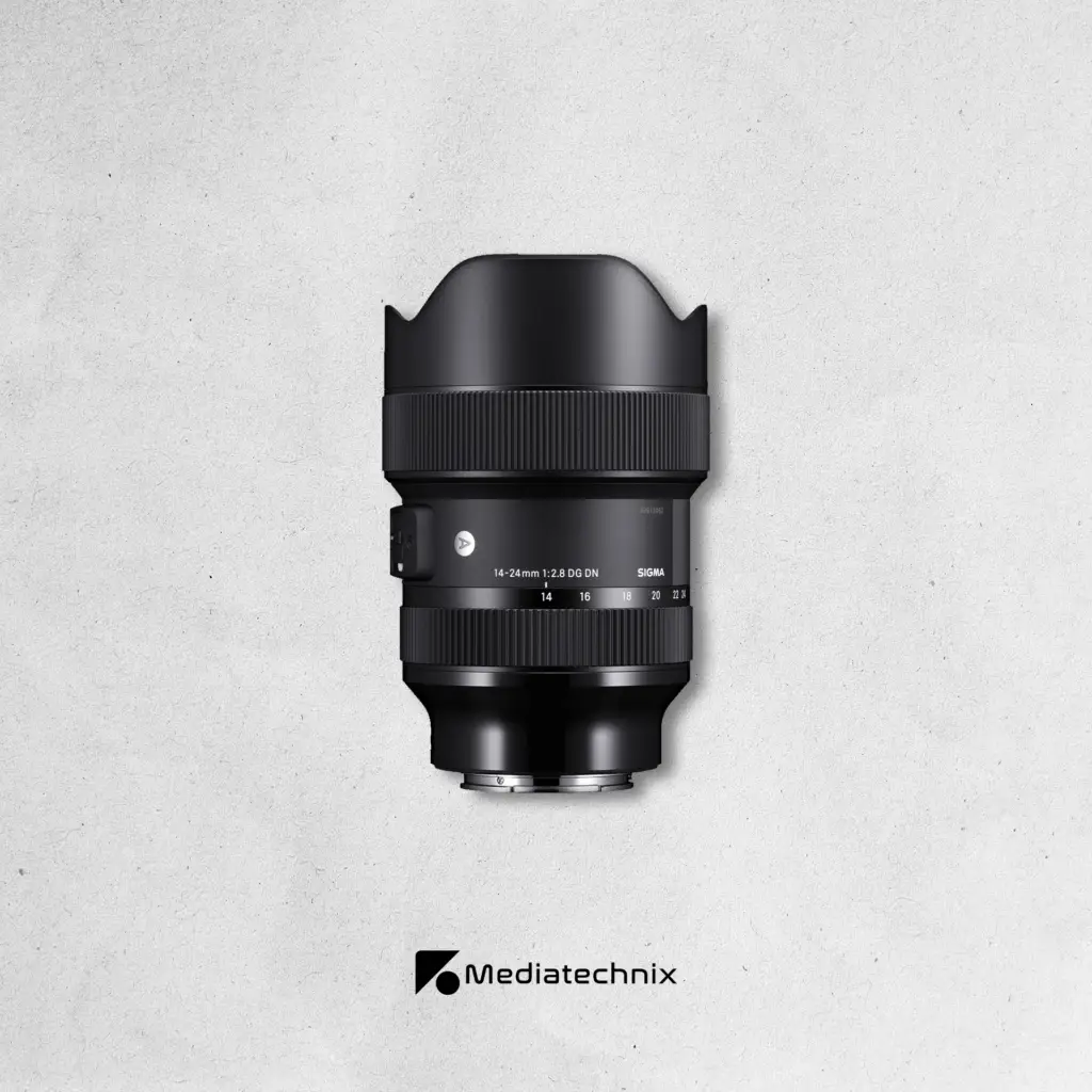 Sigma 14-24mm f/2.8 DG DN Art mieten – Ultraweitwinkel-Zoomobjektiv für Sony E-Mount in Frankfurt | Mediatechnix Rental Das Sigma 14-24mm f/2.8 DG DN Art ist ein hochwertiges Ultraweitwinkel-Zoom, perfekt für Event-, Architektur- und Videoproduktionen. Mit durchgängiger f/2.8-Blende, exzellenter Low-Light-Performance und gestochen scharfer Bildqualität ermöglicht es dynamische Weitwinkel-Aufnahmen in höchster Qualität. Ideal für Dokumentationen, Live-Events & kreative Filmproduktionen. Jetzt in Frankfurt mieten! 🎥📸🚀