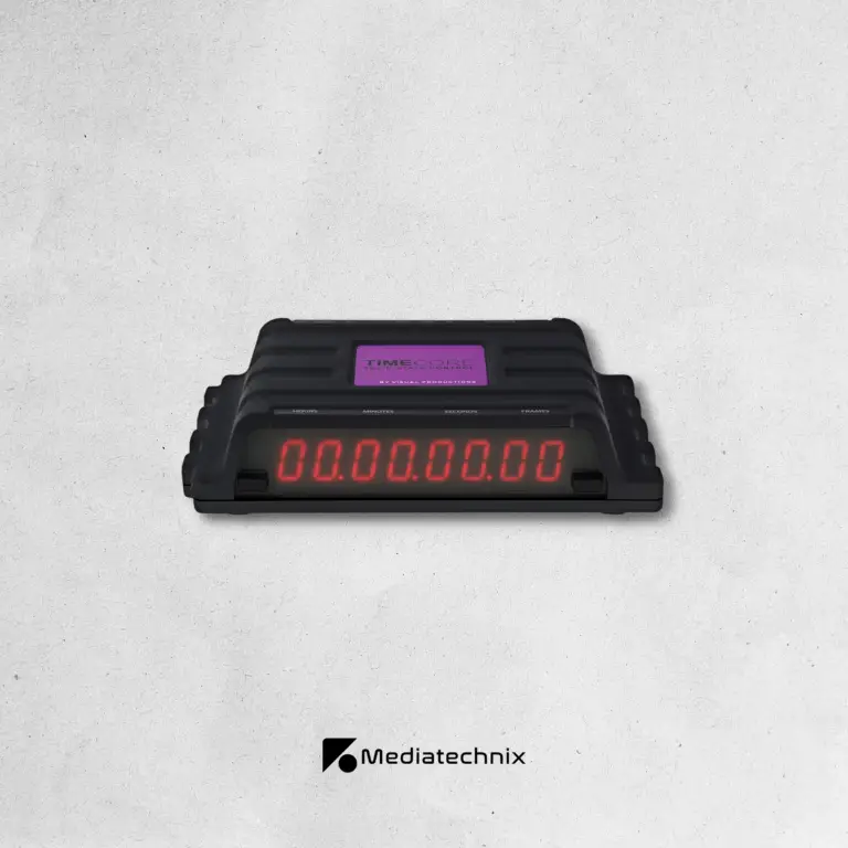 Visual Productions TimeCore mieten – Universelle Timecode-Steuerung für Film-, Event- & Broadcast-Produktionen in Frankfurt | Mediatechnix Rental Der Visual Productions TimeCore ist ein leistungsstarker Timecode-Prozessor, ideal für Filmsets, Live-Events & Synchronisationsaufgaben in Multimedia-Produktionen. Mit Unterstützung für SMPTE, MTC, Art-Net & LTC-Formate ermöglicht er präzise Steuerung von Licht, Ton & Video in Echtzeit. Perfekt für Show-Control-Setups, komplexe Mediensteuerung & synchronisierte Bühnenproduktionen. Jetzt in Frankfurt mieten! 🎬⏱️🚀